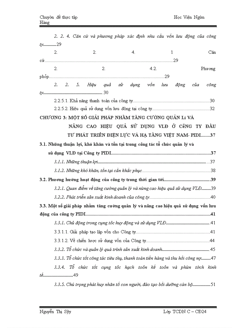 image for page Vốn lưu động và một số biện pháp nhằm nâng cao hiệu quả sử dụng vốn lưu động tại Công ty cổ phần đầu tư phát triển điện lực và hạ tầng Việt Nam- PIDI