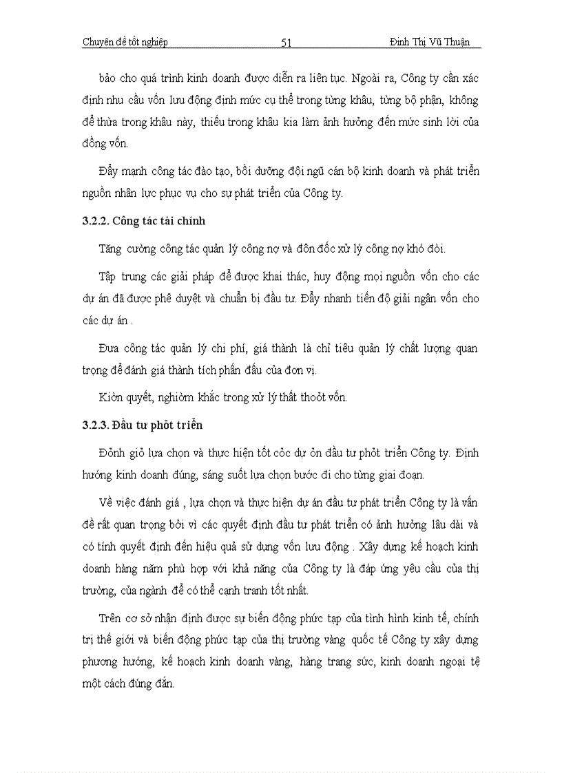 image for page Thực trạng và giải pháp nâng cao hiệu quả sử dụng vốn lưu động tại Công ty vàng bạc đá quý Kim Bảo