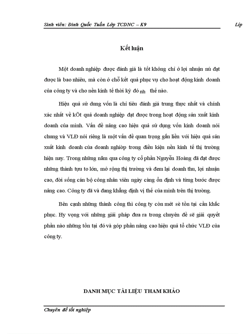 image for page Một số giải pháp nâng cao hiệu quả sử dụng vốn lưu động tại Công ty cổ phần Nguyên Hoàng