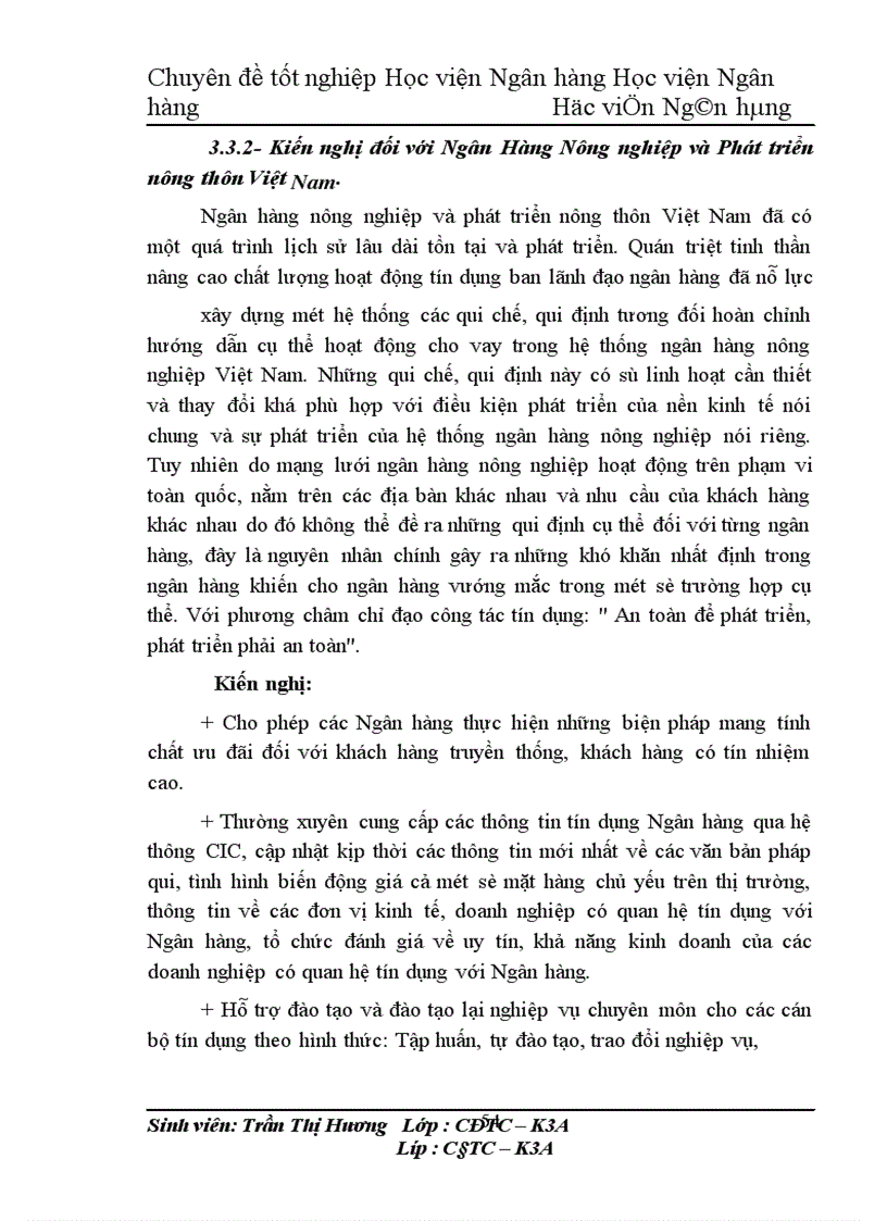 image for page Giải pháp nâng cao chất lượng tín dụng tại Chi nhánh ngân hàng Nông nghiệp và Phát triển nông thôn Mê Linh.