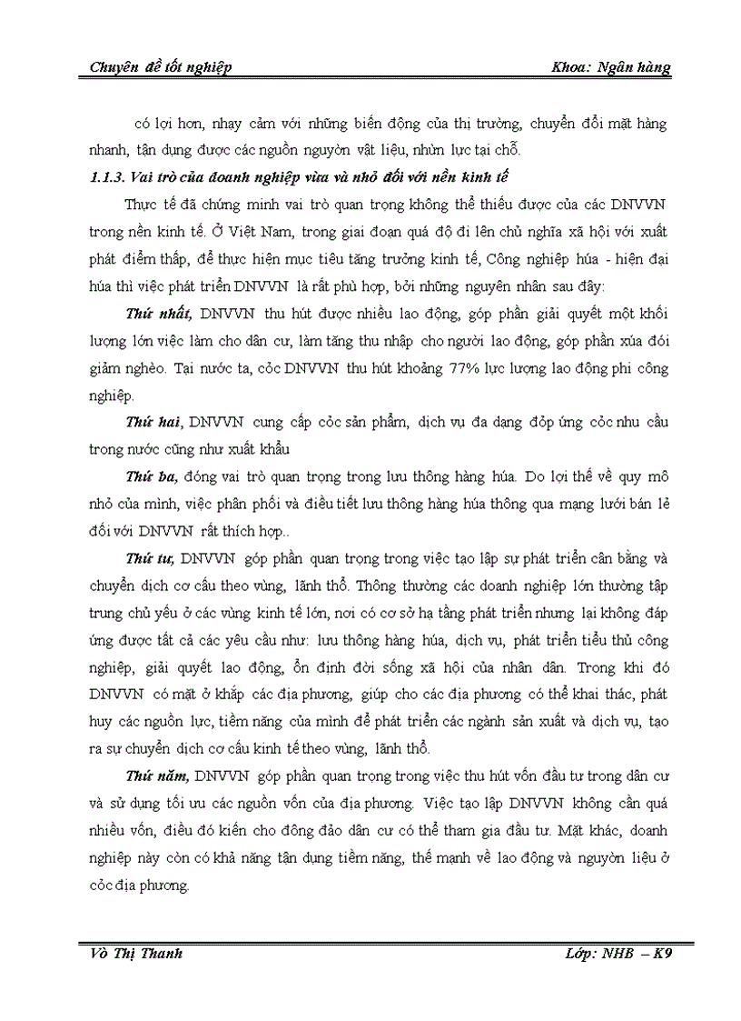 image for page Một số giải pháp nâng cao chất lượng tín dụng đối với doanh nghiệp vừa và nhỏ tại Chi nhánh Ngân hàng Công thương Hoàng Mai