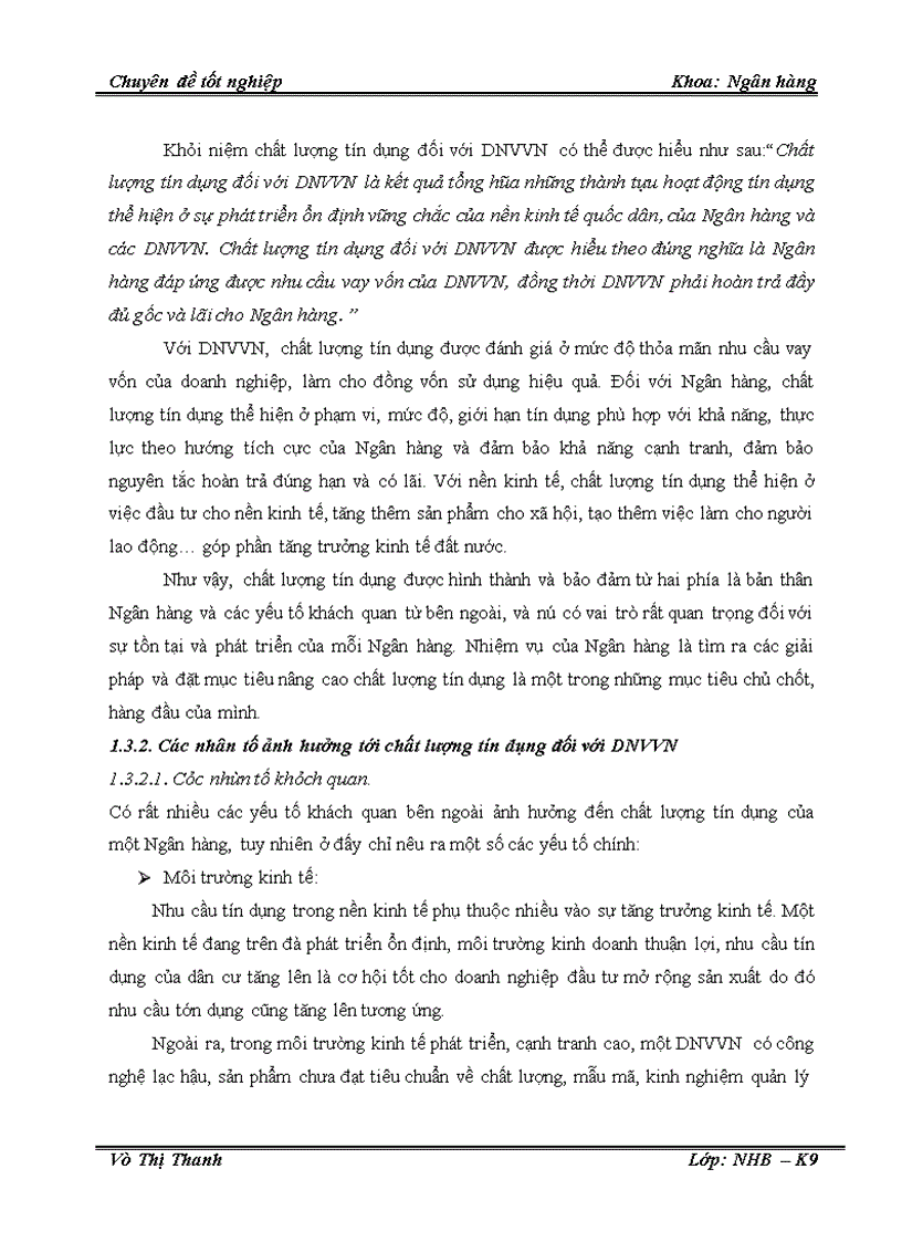 image for page Một số giải pháp nâng cao chất lượng tín dụng đối với doanh nghiệp vừa và nhỏ tại Chi nhánh Ngân hàng Công thương Hoàng Mai