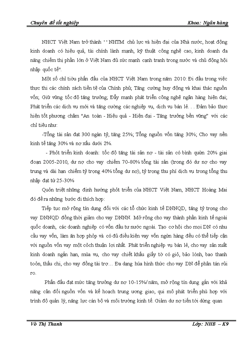 image for page Một số giải pháp nâng cao chất lượng tín dụng đối với doanh nghiệp vừa và nhỏ tại Chi nhánh Ngân hàng Công thương Hoàng Mai
