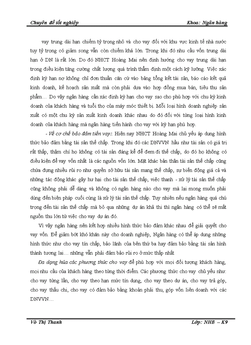 image for page Một số giải pháp nâng cao chất lượng tín dụng đối với doanh nghiệp vừa và nhỏ tại Chi nhánh Ngân hàng Công thương Hoàng Mai