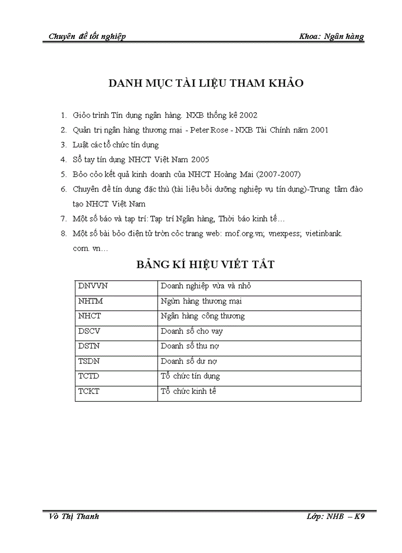 image for page Một số giải pháp nâng cao chất lượng tín dụng đối với doanh nghiệp vừa và nhỏ tại Chi nhánh Ngân hàng Công thương Hoàng Mai