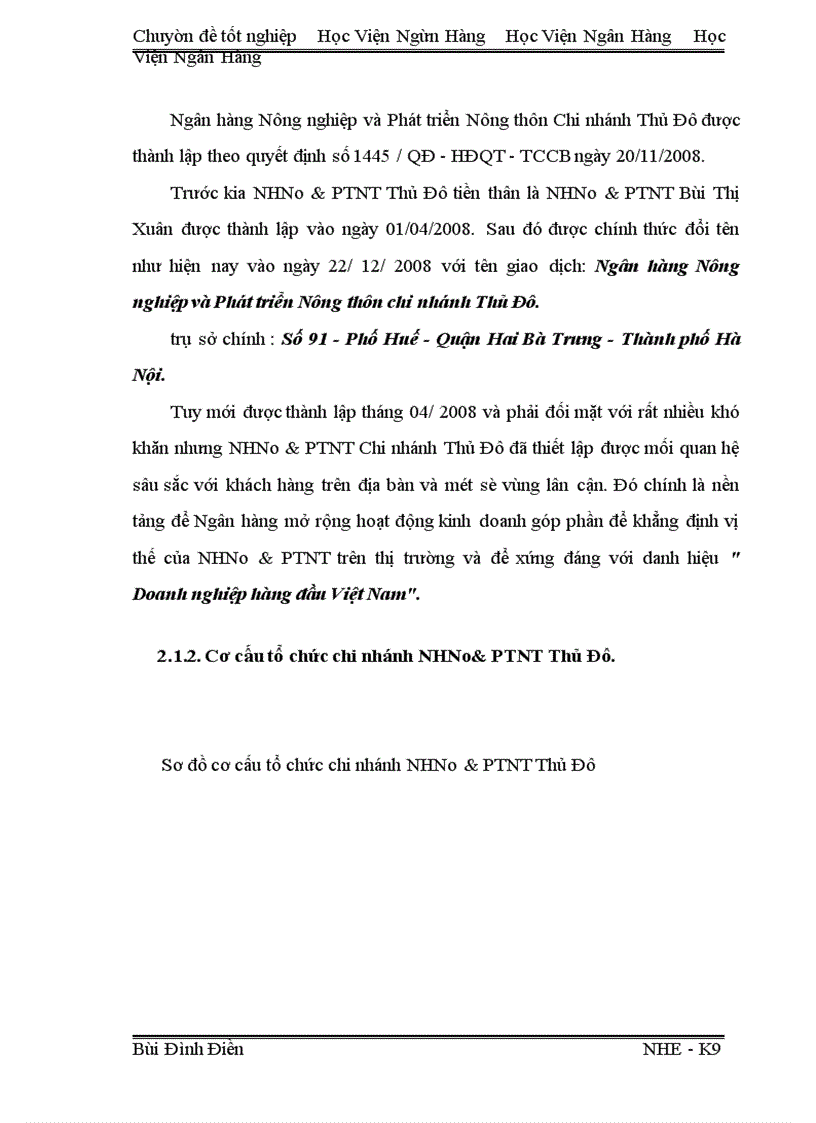 image for page Giải pháp nâng cao hiệu quả huy động vốn tại chi nhánh NHNo&PTNT Thủ Đô
