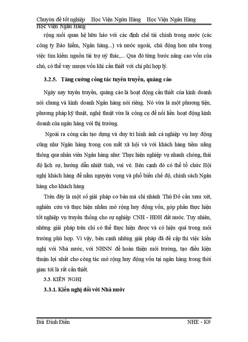 image for page Giải pháp nâng cao hiệu quả huy động vốn tại chi nhánh NHNo&PTNT Thủ Đô