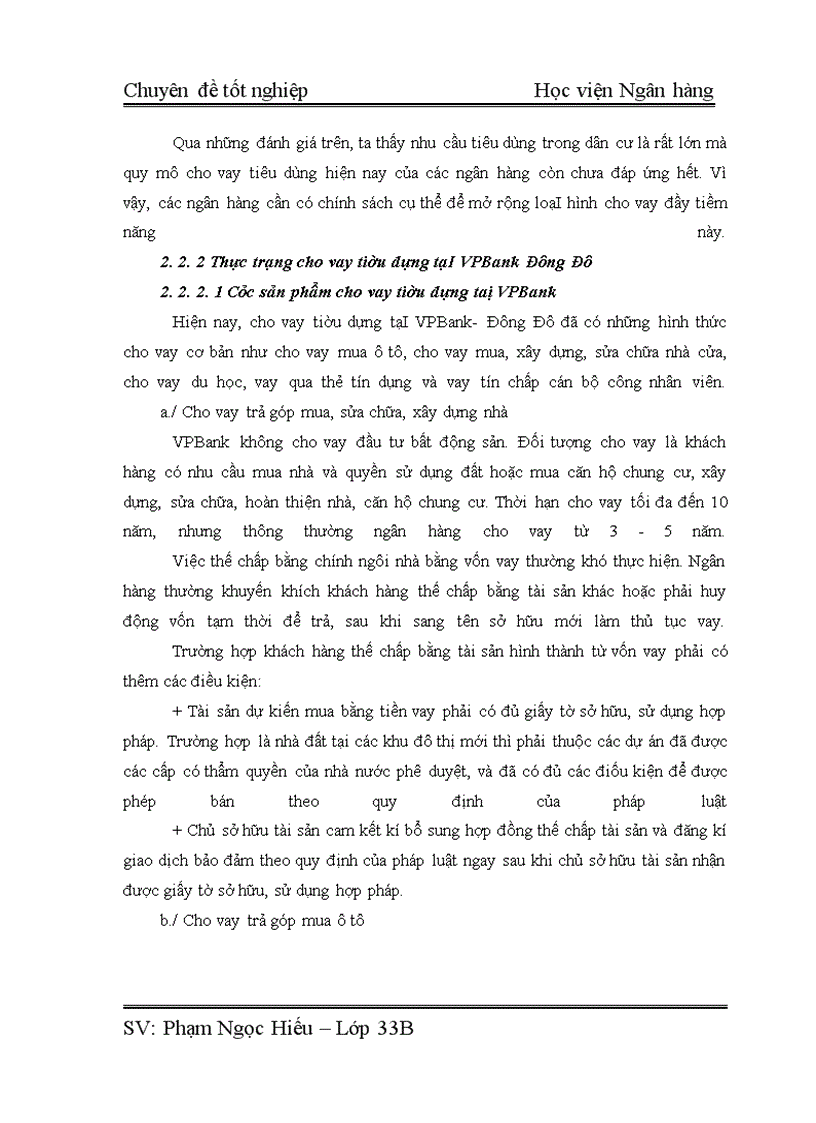 image for page Giải pháp nâng cao chất lượng cho vay tiêu dùng tại ngân hàng thương mại cổ phần các doanh nghiệp ngoài quốc doanh VPBank- Đông Đô