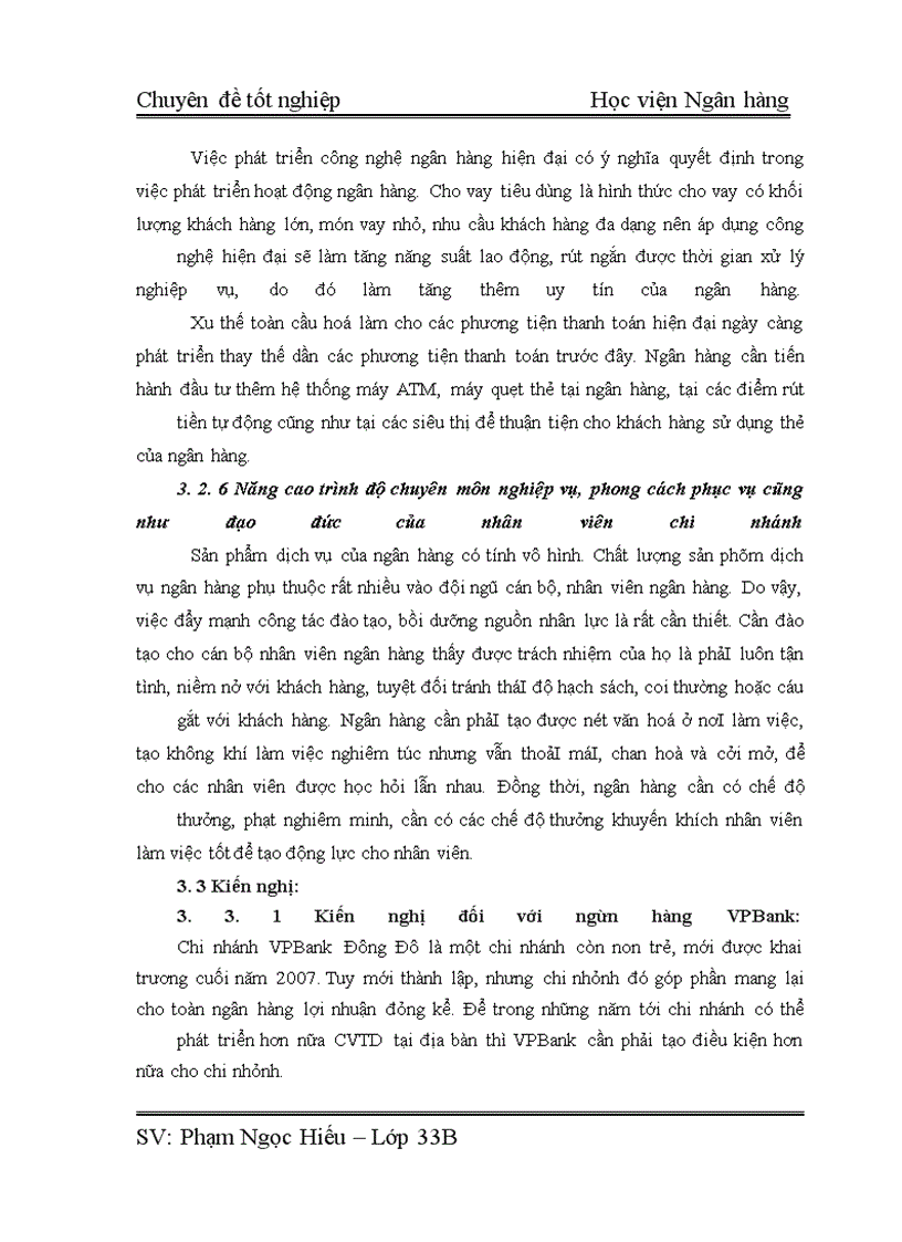 image for page Giải pháp nâng cao chất lượng cho vay tiêu dùng tại ngân hàng thương mại cổ phần các doanh nghiệp ngoài quốc doanh VPBank- Đông Đô
