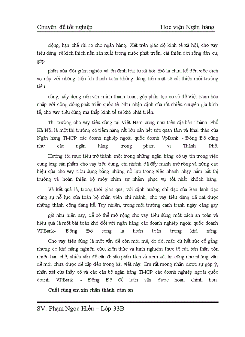 image for page Giải pháp nâng cao chất lượng cho vay tiêu dùng tại ngân hàng thương mại cổ phần các doanh nghiệp ngoài quốc doanh VPBank- Đông Đô