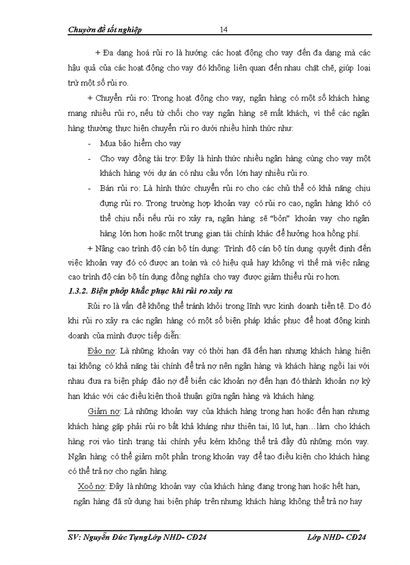 image for page Giải pháp hạn chế rủi ro trong hoạt động cho vay của Ngân hàng Á châu – PGD Liễu Giai