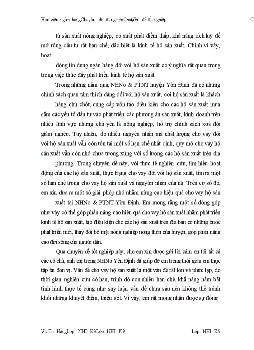 image for page Nâng cao hiệu quả cho vay hộ sản xuất tại Chi nhánh NHNo & PTNT huyện Yên Định – Thanh Hóa