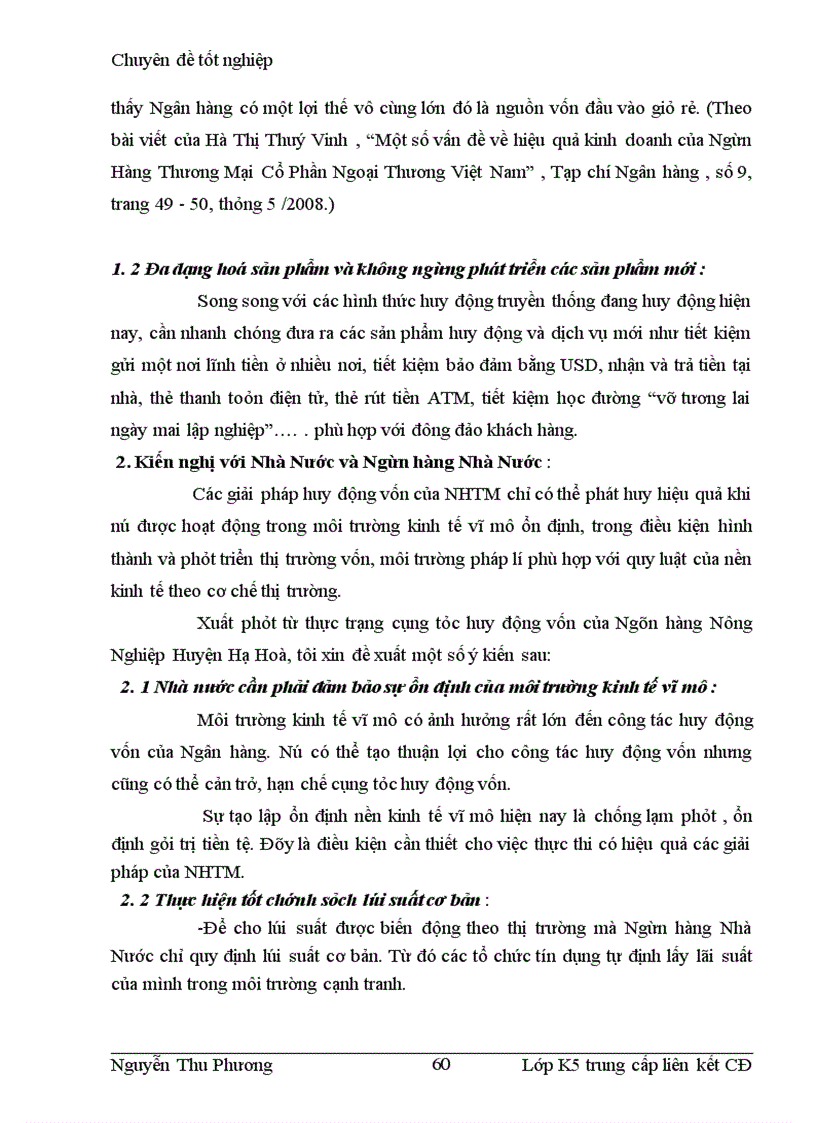 image for page Nâng cao hiệu quả huy động vốn tại chi nhánh Ngân Hàng Nông nghiệp và PTNT Huyện Hạ Hoà, Tỉnh Phú Thọ