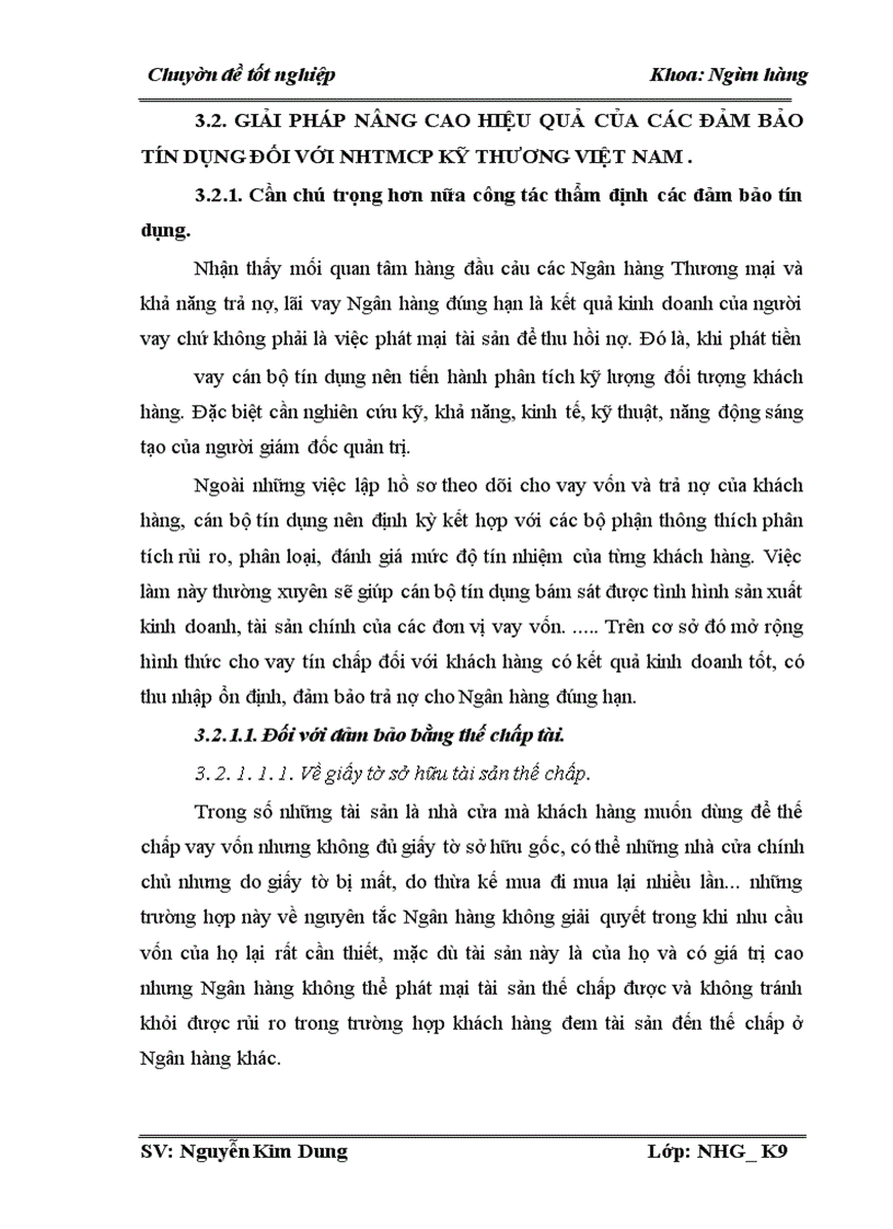 image for page Giải pháp hoàn thiện các hình thức bảo đảm trong cho vay với kinh tế ngoài quốc doanh tại Ngân hàng TMCP Kỹ Thương Việt Nam