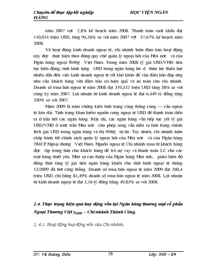 image for page Giải pháp nhằm nâng cao hiệu quả huy động vốn tại Ngân hàng thương mại cổ phần ngoại thương Vietcombank - Chi nhánh