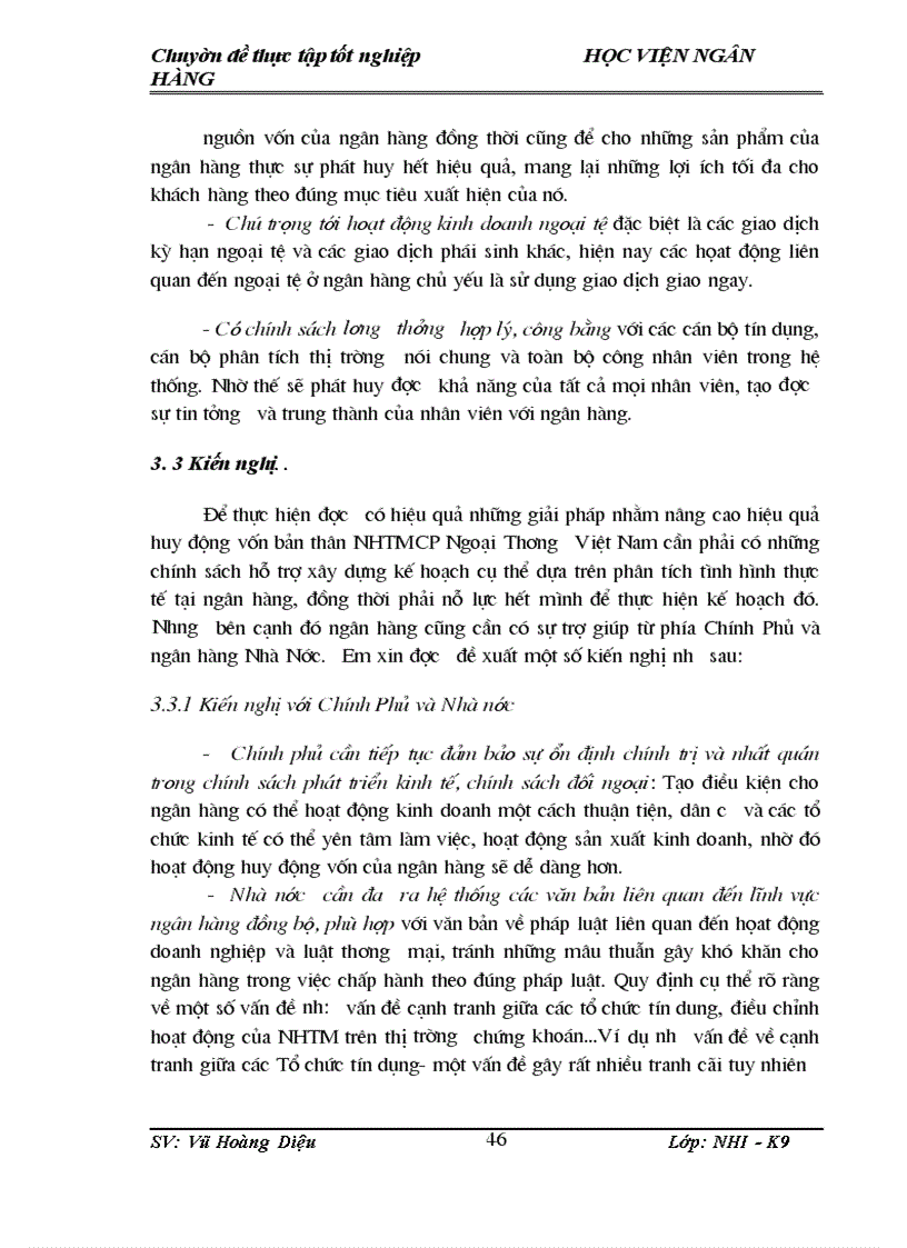 image for page Giải pháp nhằm nâng cao hiệu quả huy động vốn tại Ngân hàng thương mại cổ phần ngoại thương Vietcombank - Chi nhánh