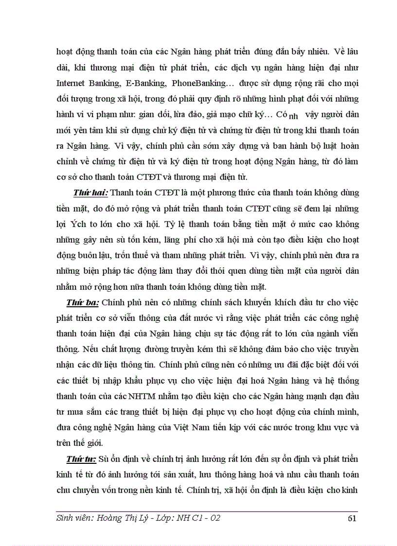 image for page Giải pháp nhằm hoàn thiện nghiệp vụ thanh toán chuyển tiền điện tử tại NHĐT&PT Tây Hồ
