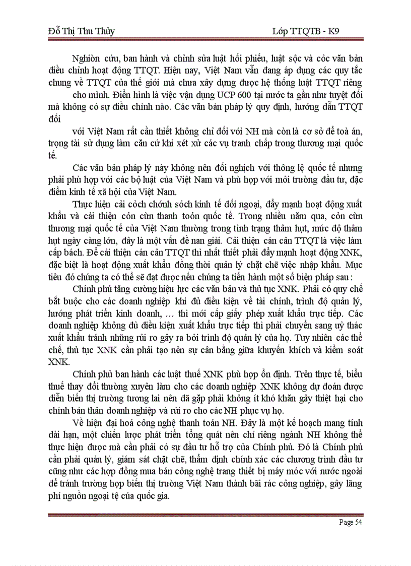 image for page Thực trạng và giải pháp nhằm mở rộng hoạt động thanh toán quốc tế tại NH TMCP Quân Đội