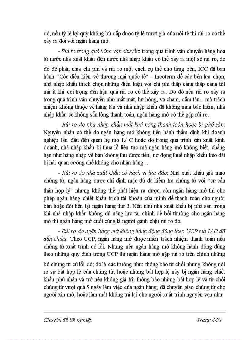 image for page Phương thức thanh toán L/C và giải pháp hạn chế rủi ro trong phương thức thanh toán L/C Ngân hàng NN&PTNT TP Ninh Bình