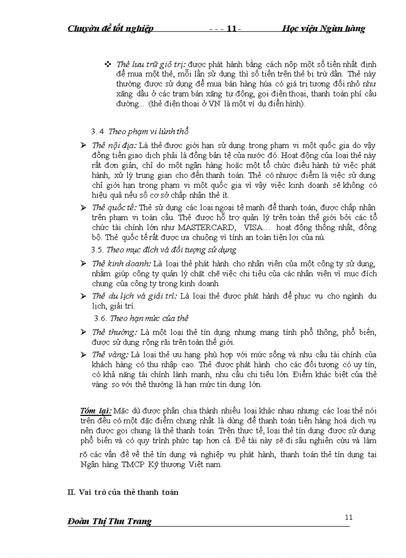 image for page Giải pháp nhằm thúc đầy nghiệp vụ phát hành và thanh toán thẻ tại Ngân Hàng thương mại cổ phần Kỹ Thương Việt Nam – Techcombank