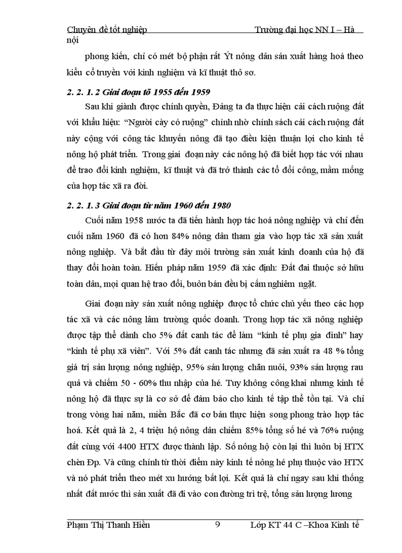 image for page Một số giải pháp chủ yếu nâng cao thu nhập cho hộ nông dân xã Phương Trung, huyện Thanh oai, tỉnh Hà Tây