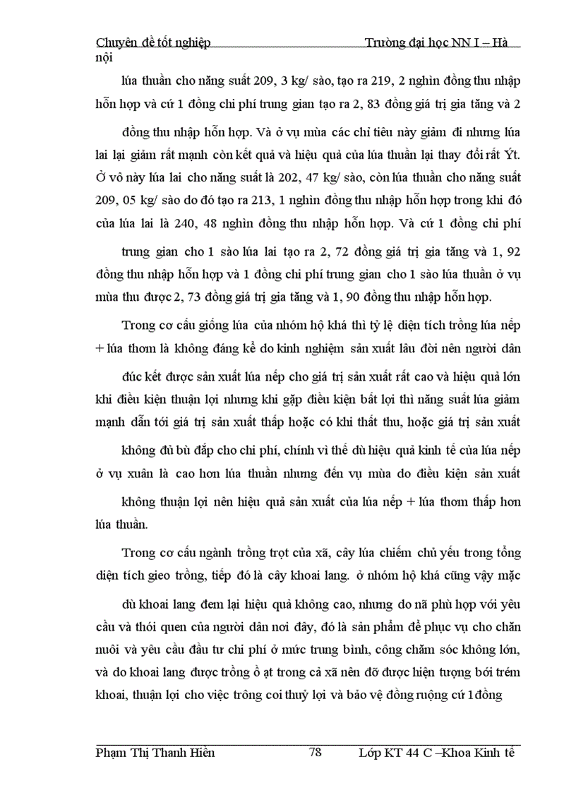 image for page Một số giải pháp chủ yếu nâng cao thu nhập cho hộ nông dân xã Phương Trung, huyện Thanh oai, tỉnh Hà Tây