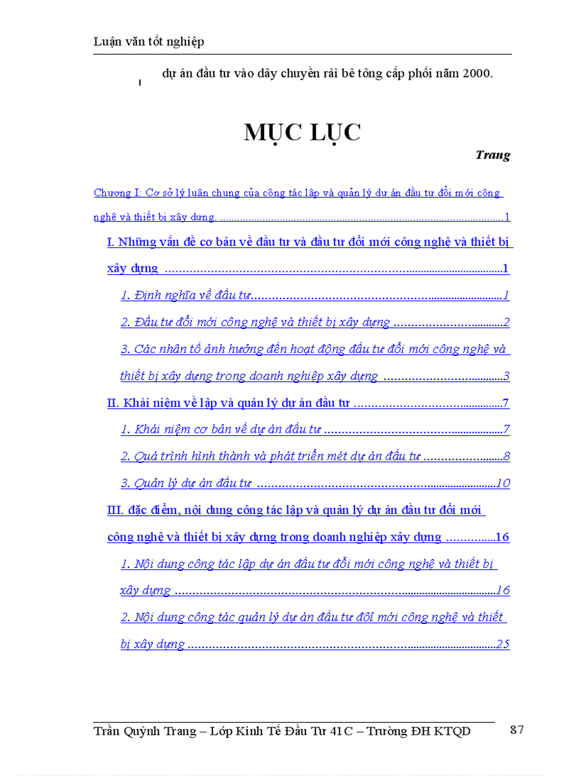 image for page Hoàn thiện công tác lập và quản lý dự án đầu tư đổi mới công nghệ và thiết bị xây dựng trong thời gian tới
