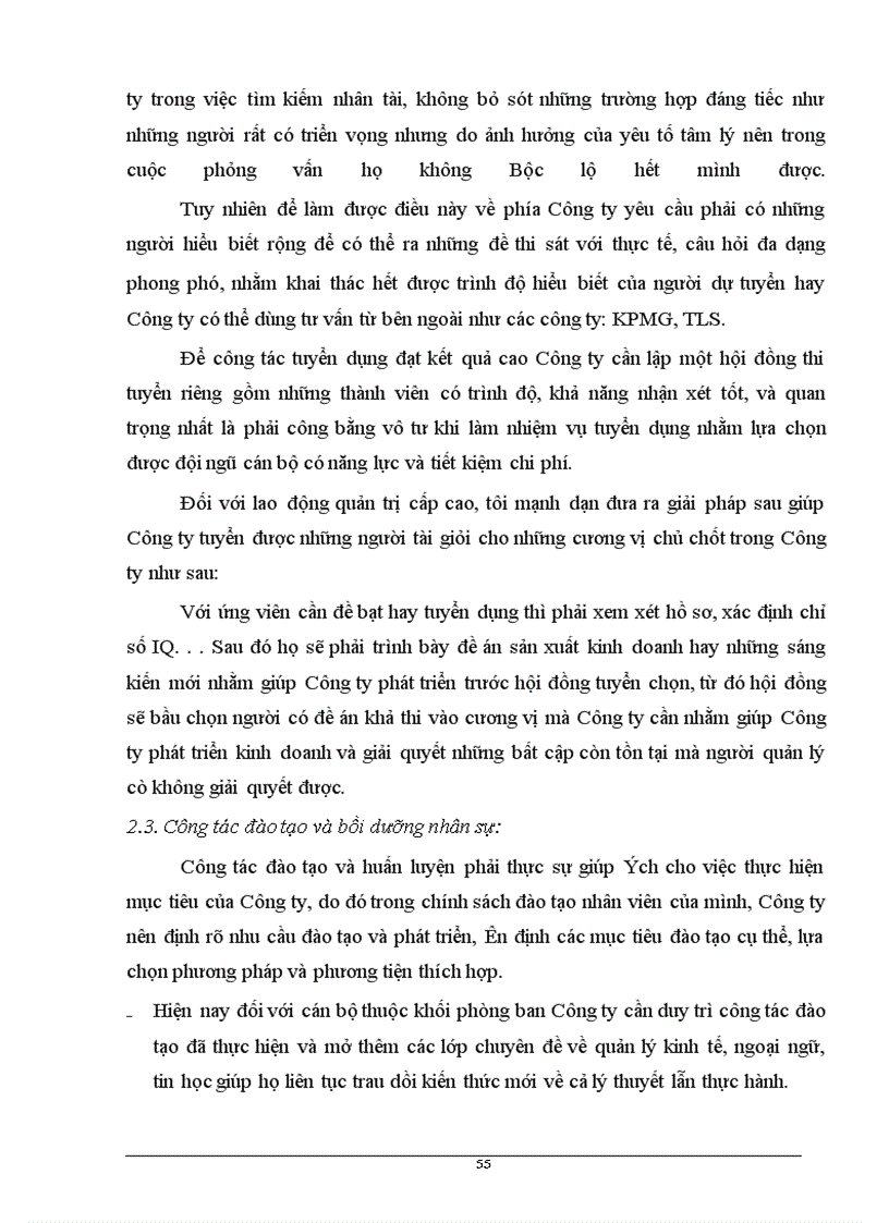 image for page Giải pháp đề xuất nhằm nâng cao hiệu quả công tác quản trị nhân sự tại Công ty GENERALEXIM