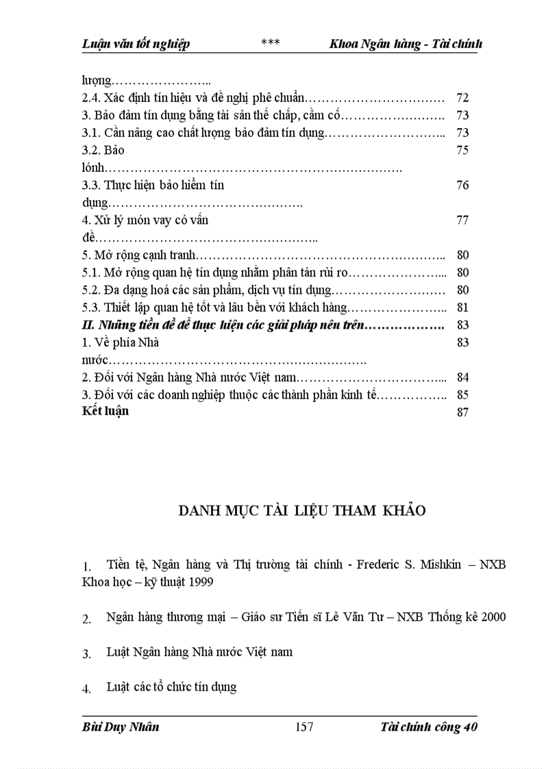 image for page Một số biện pháp phòng ngừa rủi ro tín dụng đối với doanh nghiệp ngoài quốc doanh tại Ngân hàng Thương mại Cổ phần Quân đội Việt nam từ năm 1999-2001
