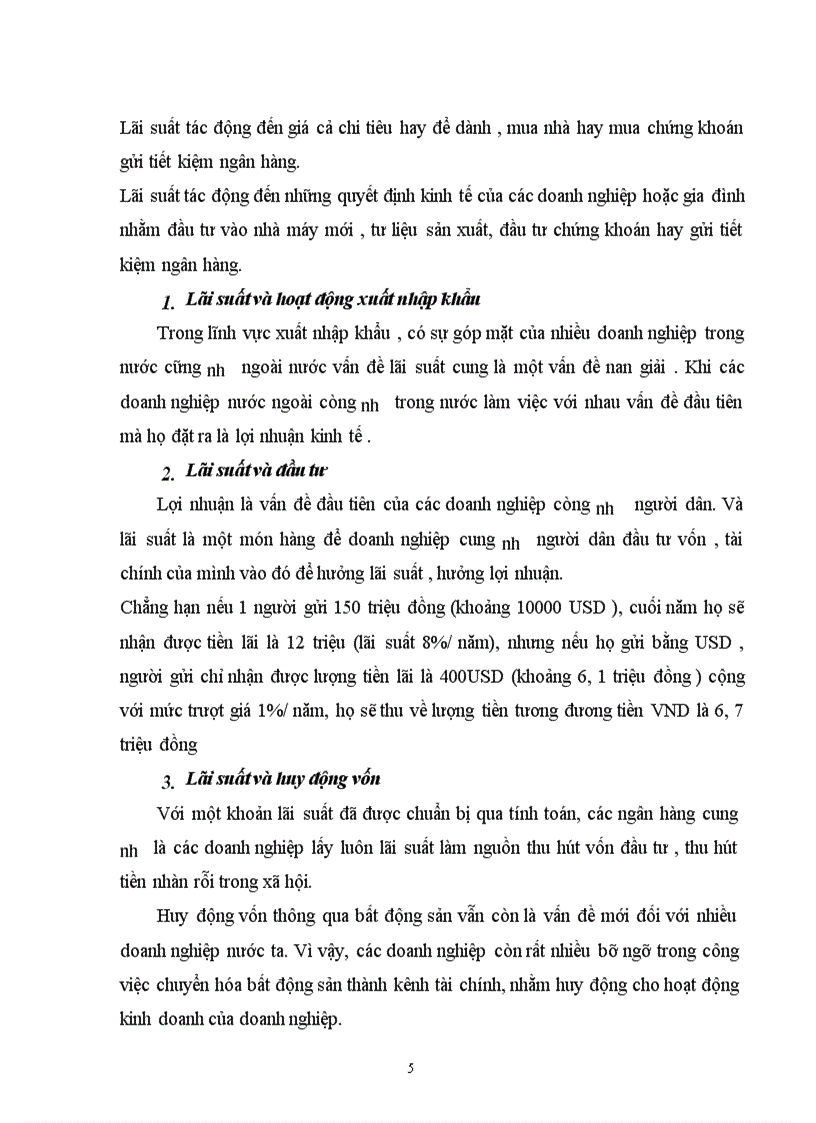 image for page Lãi suất và vai trò của lãi suất