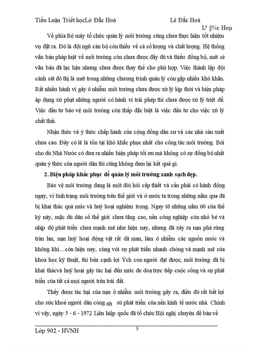 image for page Vận dụng cặp phạm trù “Nguyên nhân-Kết quả” để nói về vấn đề ô nhiễm môi trường ở nước ta và một số biện pháp tình trạng ô nhiễm môi trường nước ta hiện nay.
