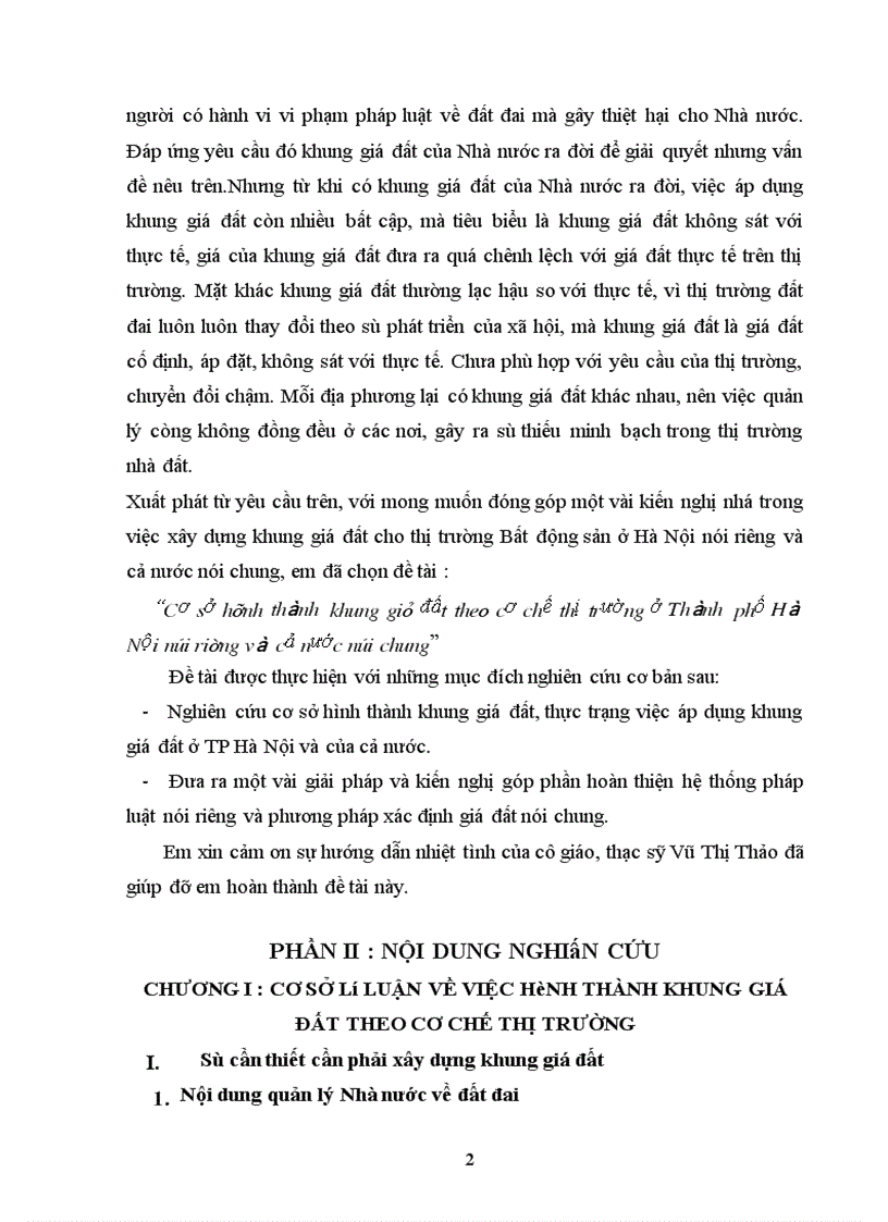 image for page Cơ sở hình thành khung giá đất theo cơ chế thị trường ở Thành phố Hà Nội nói riêng và cả nước nói chung