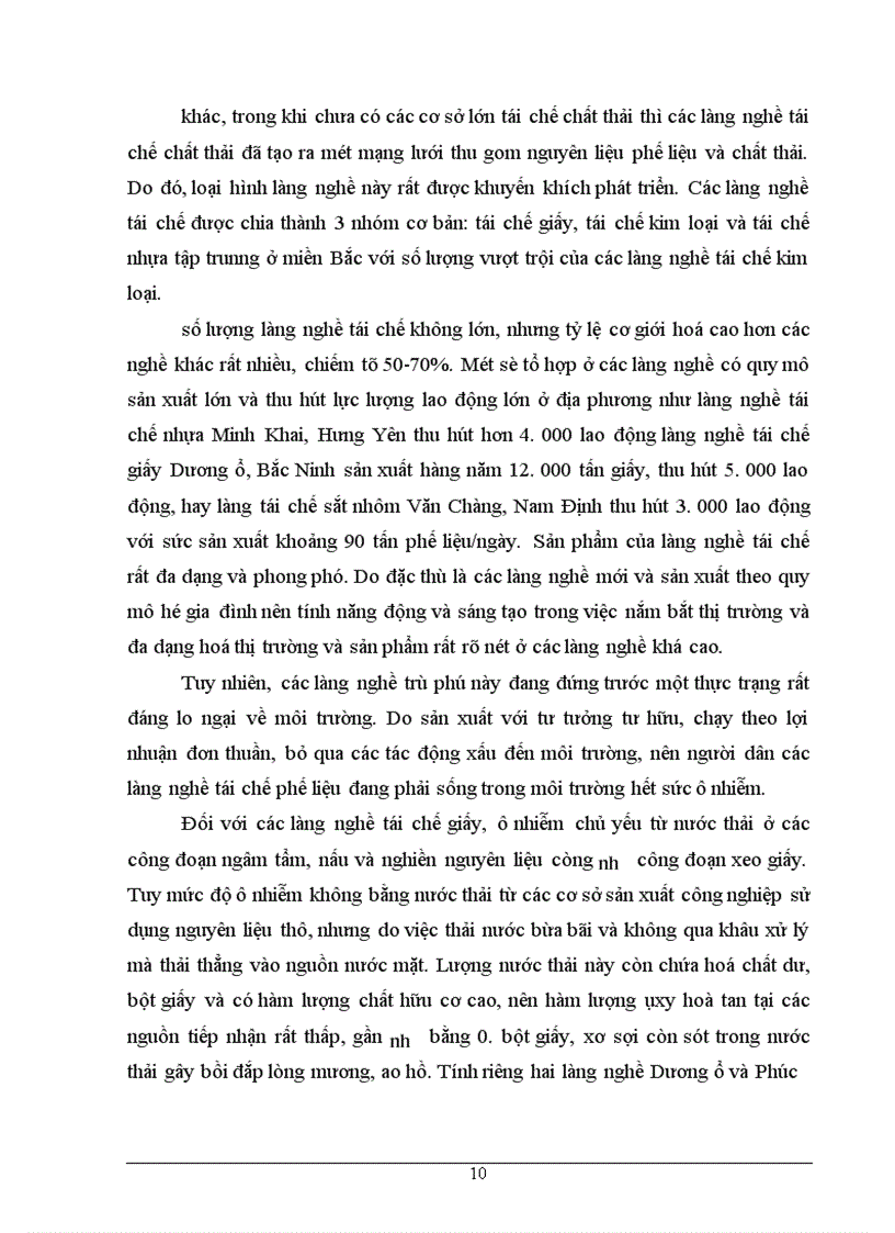 image for page Các vấn đề liên quan đến hoạt động sản xuất của các làng nghề và giải pháp cho những tác động tiêu cực đến môi trường hiện nay ở nước ta