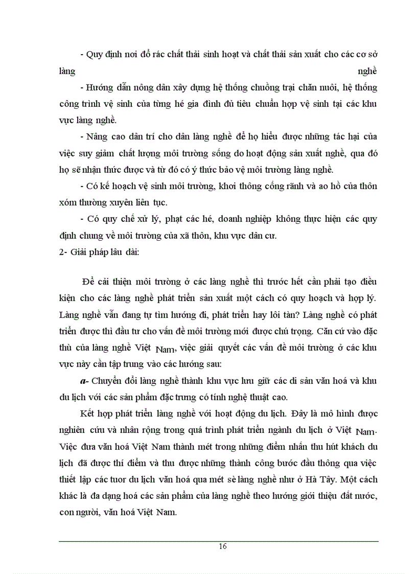 image for page Các vấn đề liên quan đến hoạt động sản xuất của các làng nghề và giải pháp cho những tác động tiêu cực đến môi trường hiện nay ở nước ta