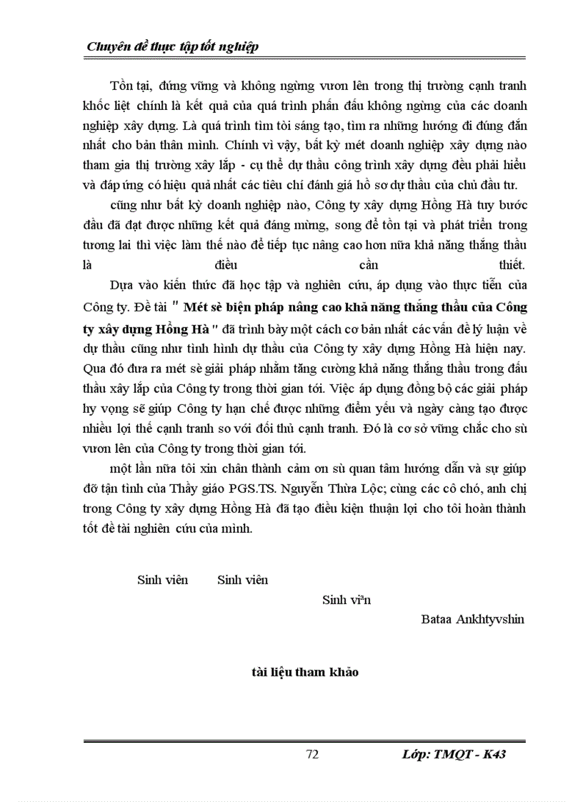 image for page Một số giải pháp nâng cao khả năng thắng thầu của Công ty xây dựng Hồng Hà