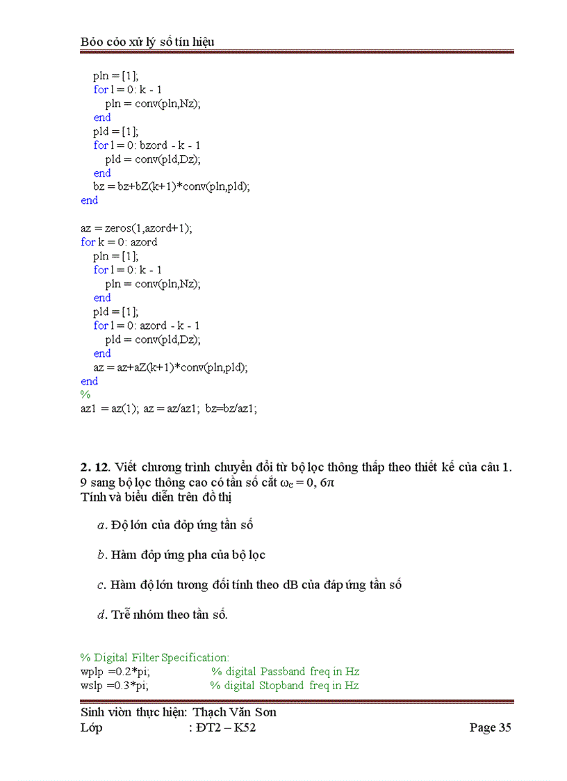 image for page Báo cáo thí nghiệm:xử lýsố tín hiệu