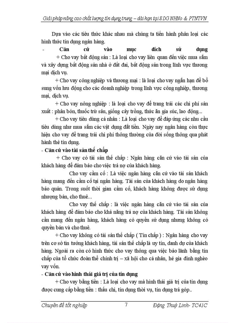 image for page Nâng cao chất lượng tín dụng trung & dài hạn tại SDG NHNo&PTNT