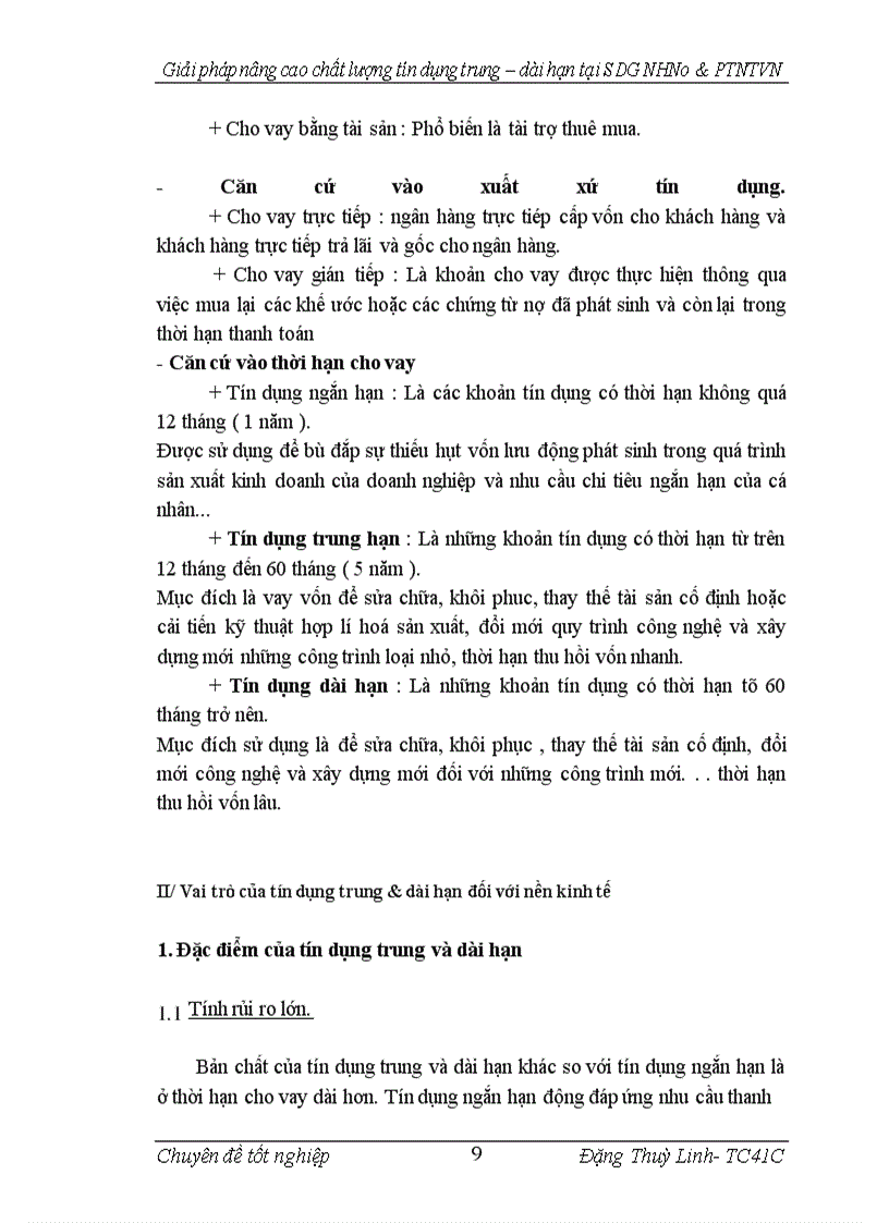 image for page Nâng cao chất lượng tín dụng trung & dài hạn tại SDG NHNo&PTNT