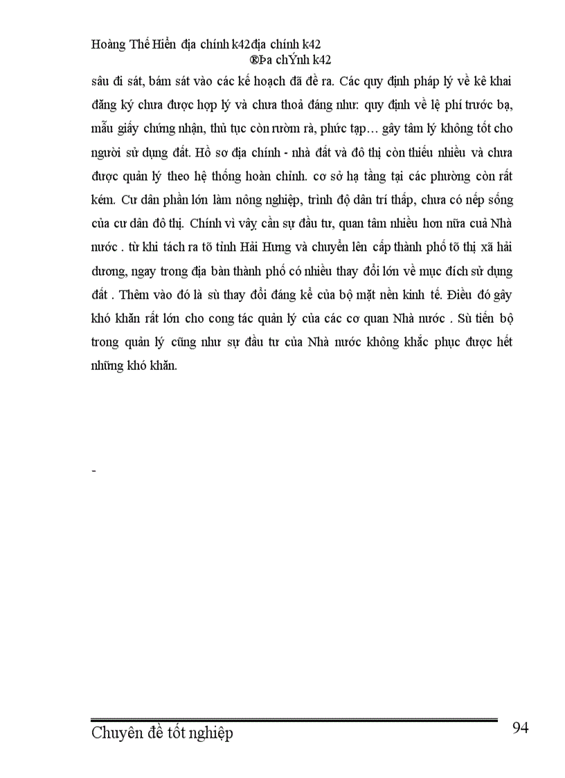 image for page Thực trạng và giải pháp nhằm thúc đẩy việc cấp giấy chứng nhận quyền sủ dụng đất trên địa bàn thành phố Hải Dương