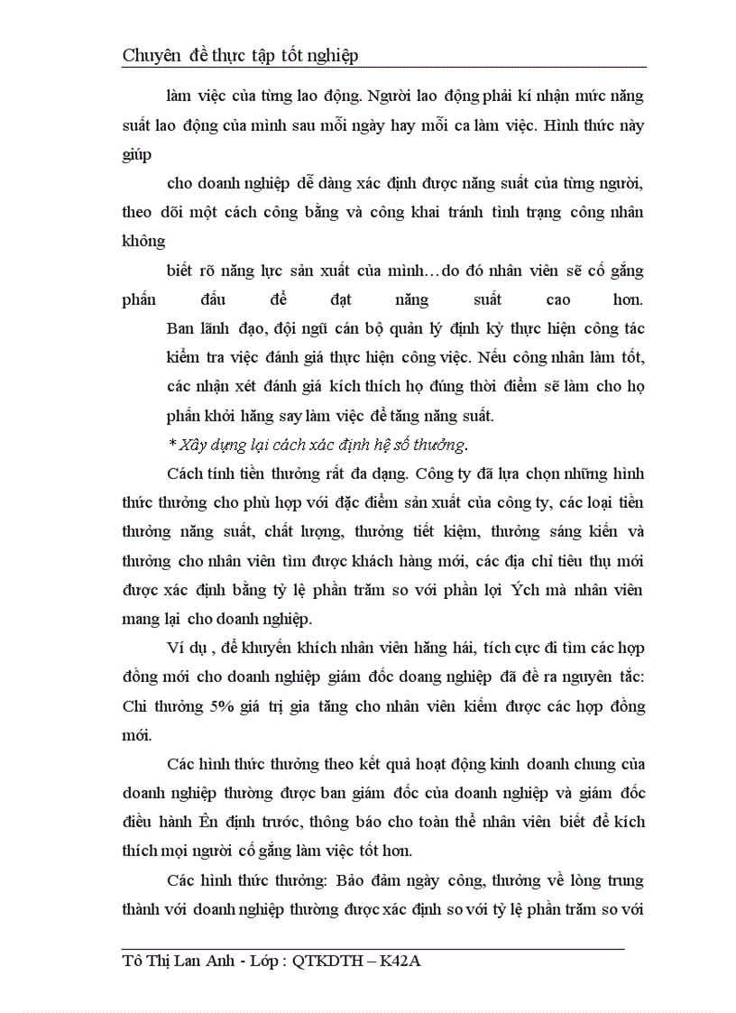 image for page Hoàn thiện các hình thức khuyến khích vật chất và tinh thần cho người lao động ở công ty In và Văn hoá phẩm