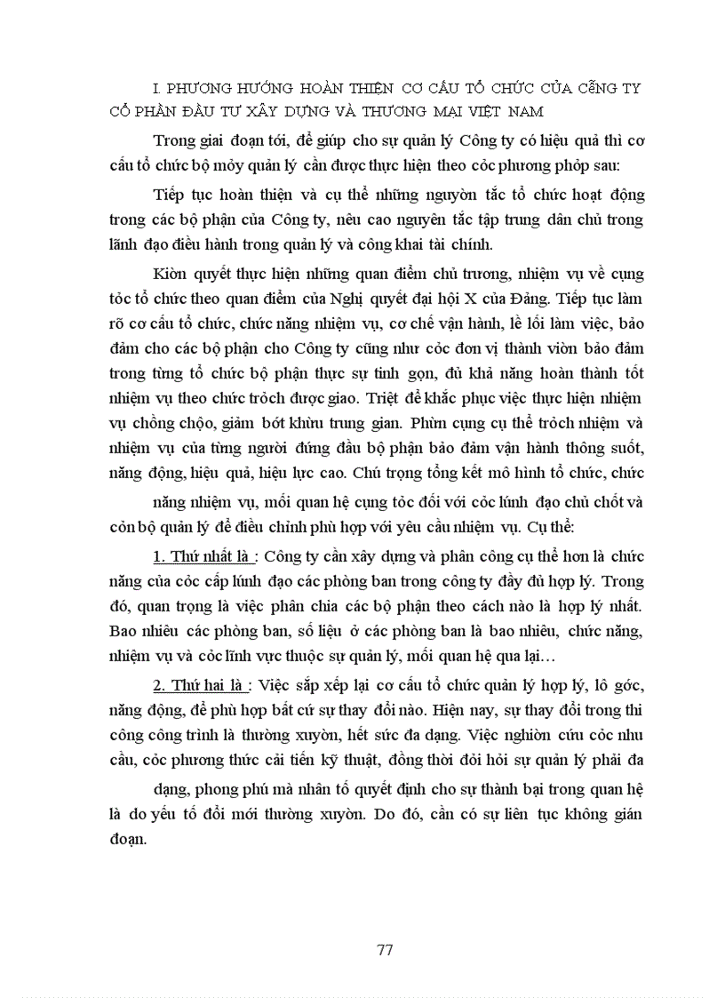image for page Thực trạng cơ cấu tổ chức của Công ty cổ phần đầu tư xây dựng và thương mại Việt Nam
