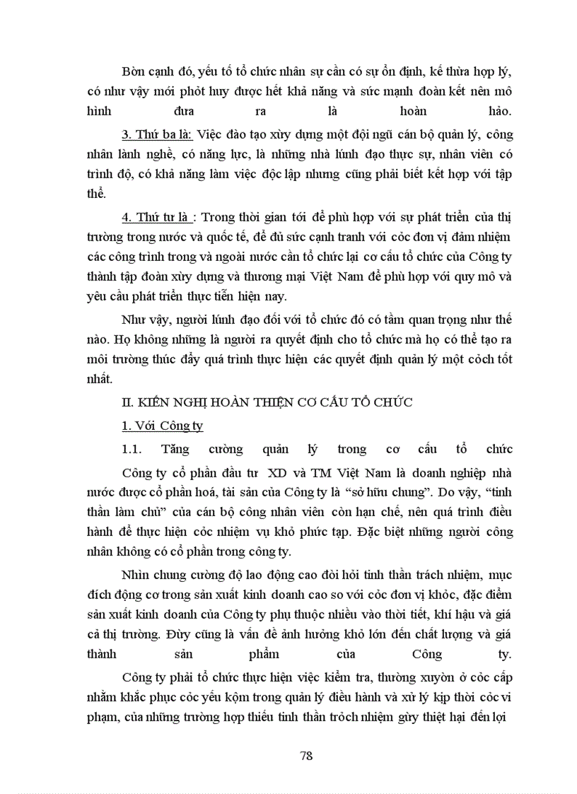 image for page Thực trạng cơ cấu tổ chức của Công ty cổ phần đầu tư xây dựng và thương mại Việt Nam