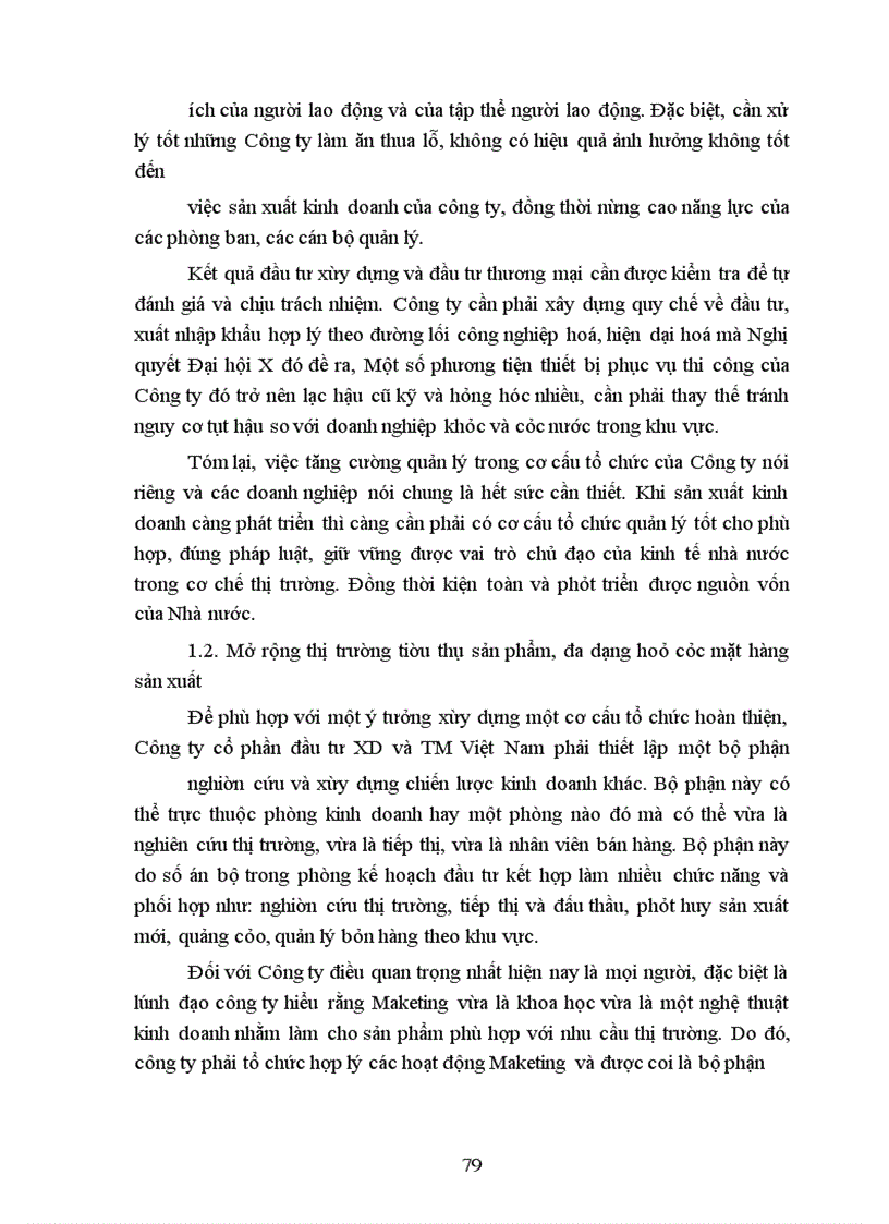 image for page Thực trạng cơ cấu tổ chức của Công ty cổ phần đầu tư xây dựng và thương mại Việt Nam