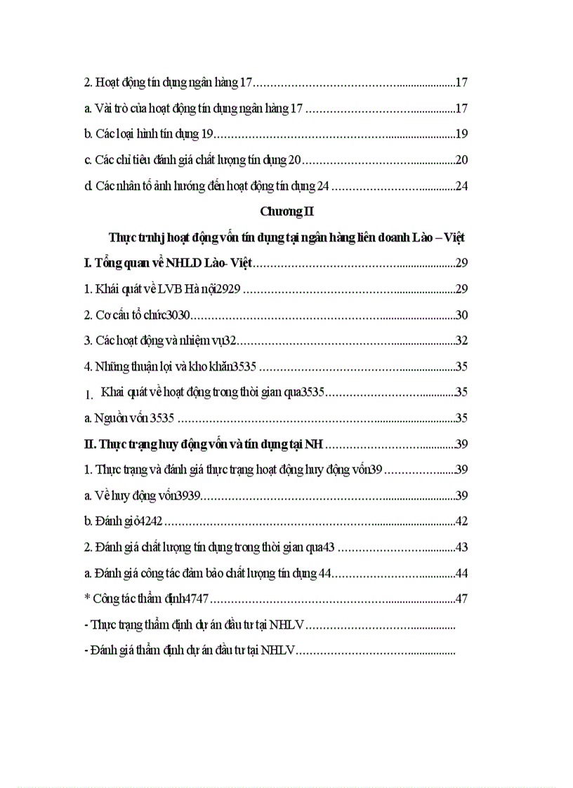 image for page Một số giải pháp nhằm tăng cường khả năng huy động vốn và nâng cao chất lượng tín dụng tại LVB Chi nhánh Hà nội.