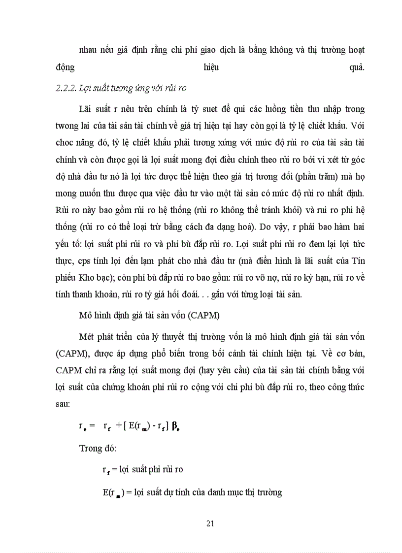 image for page Những vấn đề lý thuyết liên quan đến định giá cổ phiếu
