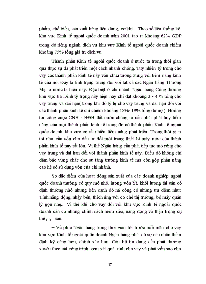 image for page Nâng cao hiệu quả tín dụng trung dài hạn tại chi nhánh Ngân hàng công thương khu vực Ba Đình.