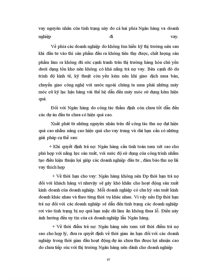 image for page Nâng cao hiệu quả tín dụng trung dài hạn tại chi nhánh Ngân hàng công thương khu vực Ba Đình.