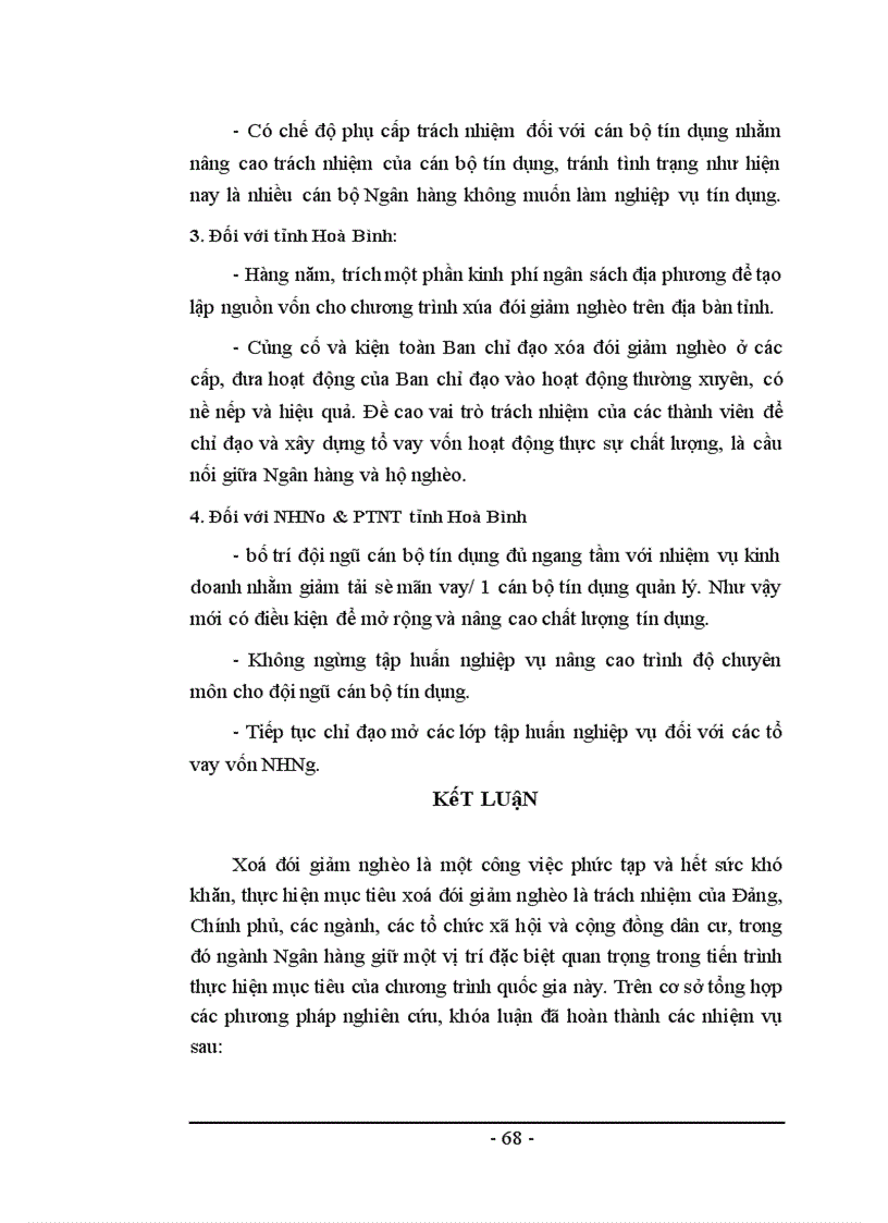 image for page Đẩy mạnh hoạt động tín dụng đối với chương trình xoá đói giảm nghèo của nhno & ptnt tỉnh hoà bình