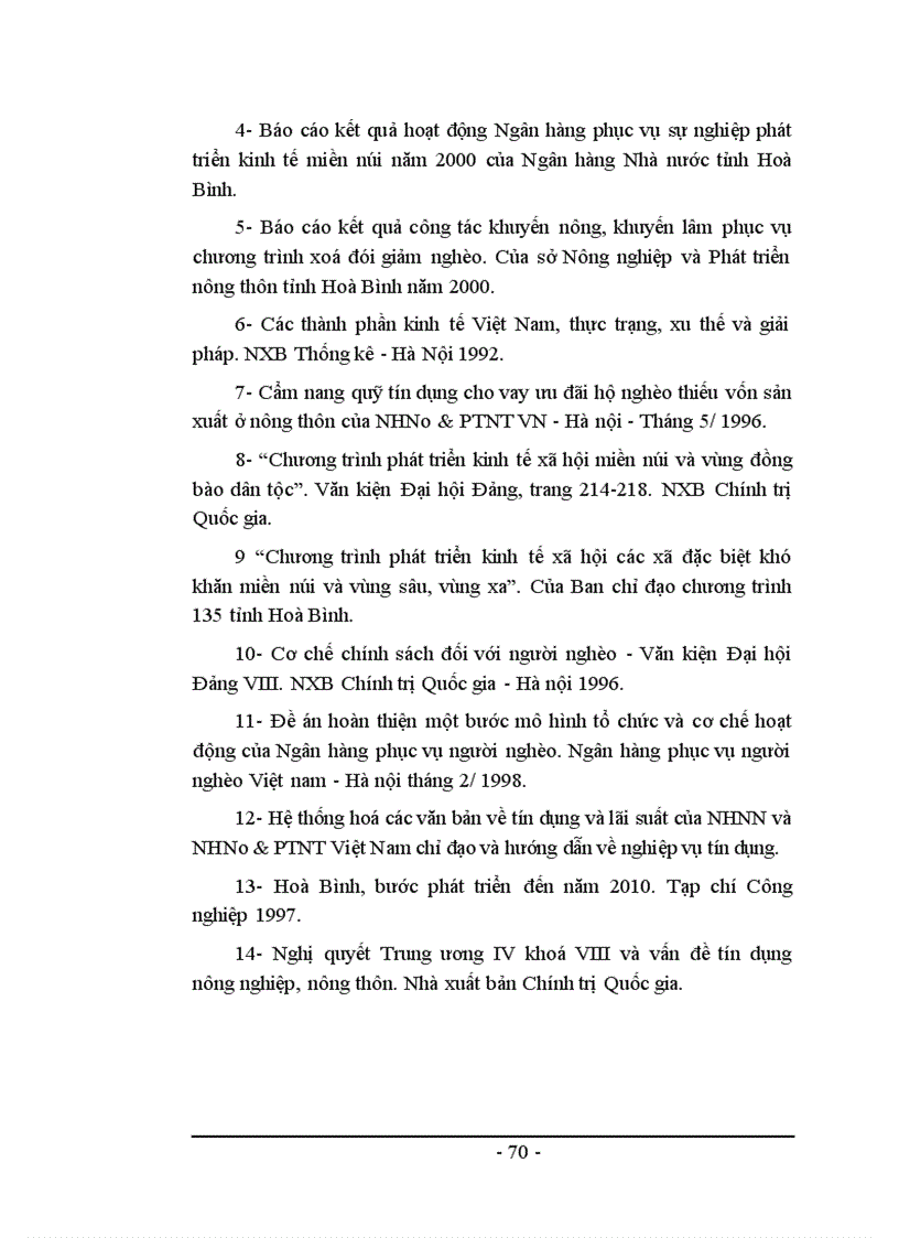image for page Đẩy mạnh hoạt động tín dụng đối với chương trình xoá đói giảm nghèo của nhno & ptnt tỉnh hoà bình