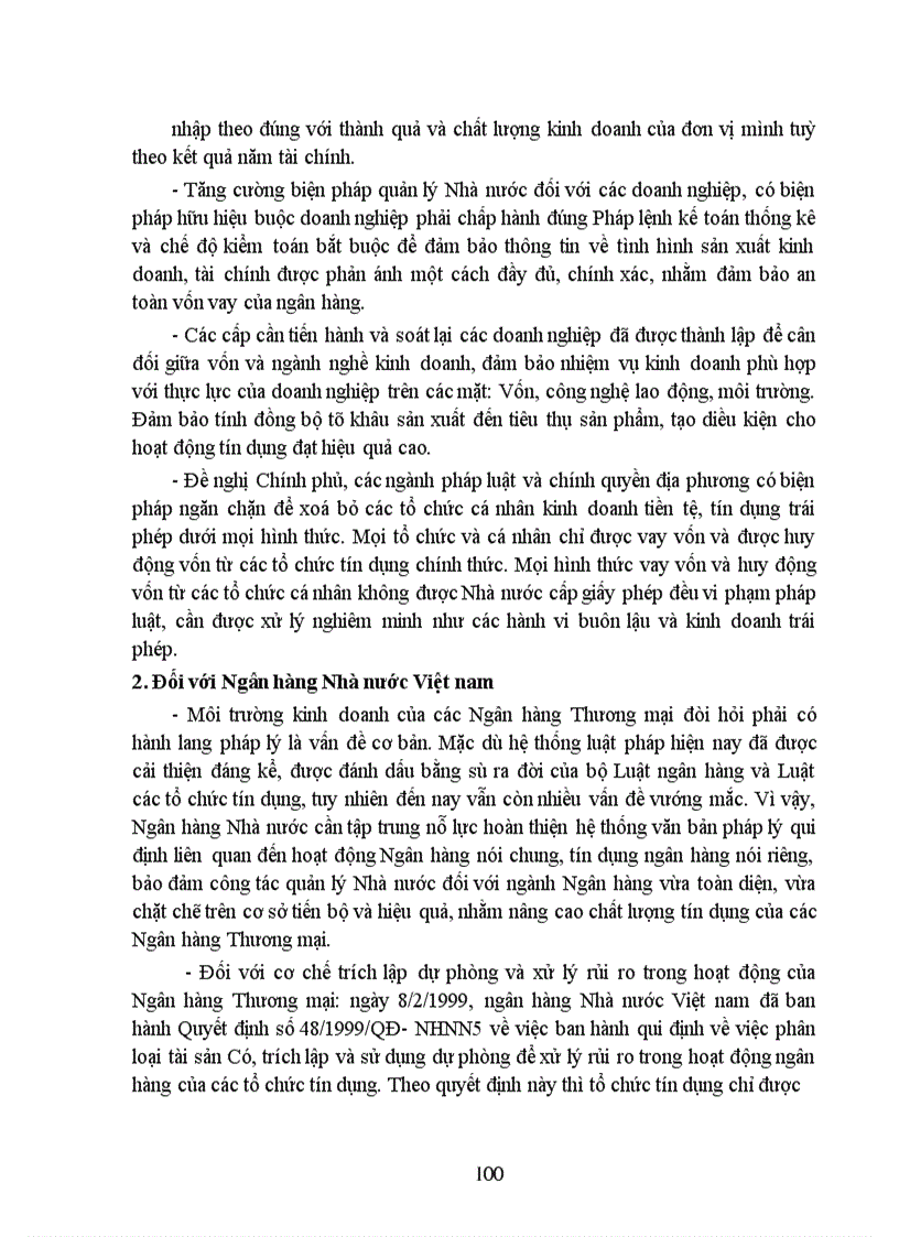 image for page Một số biện pháp phòng ngừa rủi ro tín dụng đối với doanh nghiệp ngoài quốc doanh tại Ngân hàng Thương mại Cổ phần Quân đội Việt nam.